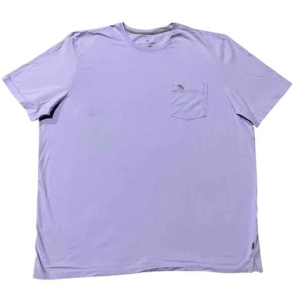 Tommy Bahama Men's Purple Short Sleeve Pocket Tee Relaxed Fit Size 3XLT - Picture 1 of 6